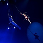 10º Aniversario Festival Internacional del Circo Elefante de Oro Duo Mico - cintes aèries - Canadà i Estats Units - Azul