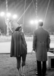 6è Festival Internacional del circ - - Elefant d'Or - - Ciutat de Figueres El presentador Rolland Sollath i la seva muller a la pista del Festival Mundial del Circo, 1961